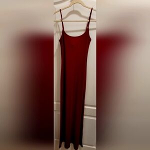SKIMS Soft Lounge Sleeveless Dress In Burgundy/Wine Sz XL NWOT
